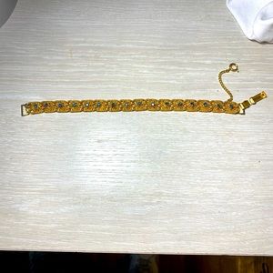 vintage gold and sapphire bracelet from the 70’s